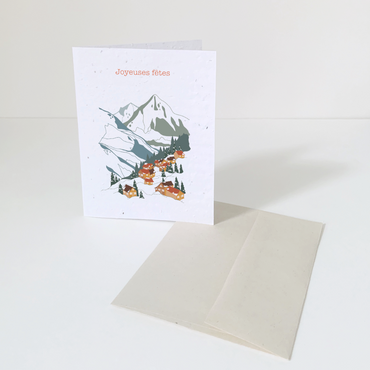 Seeded Greeting Card - Winter Village