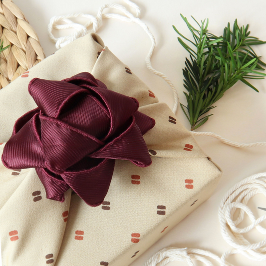 IMPERFECT - Fabric Gift Bow - Warm