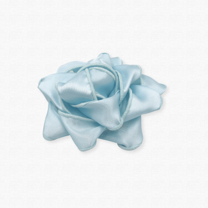 Reusable gift bow made of recycled fabric - Sky blue